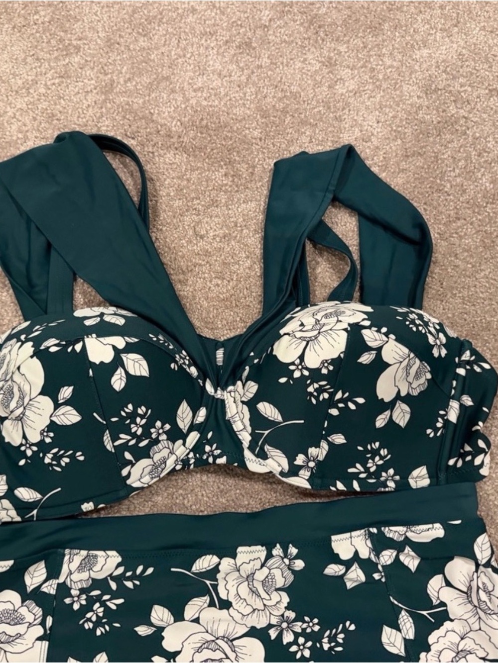 Adore Me 1X Floral High Waist Underwire Bikini Swimsuit Set - Picture 5 of 14